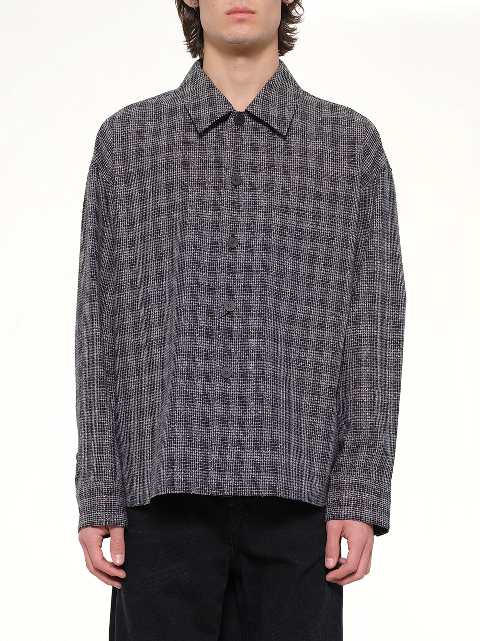 Tweed Shirt in Black