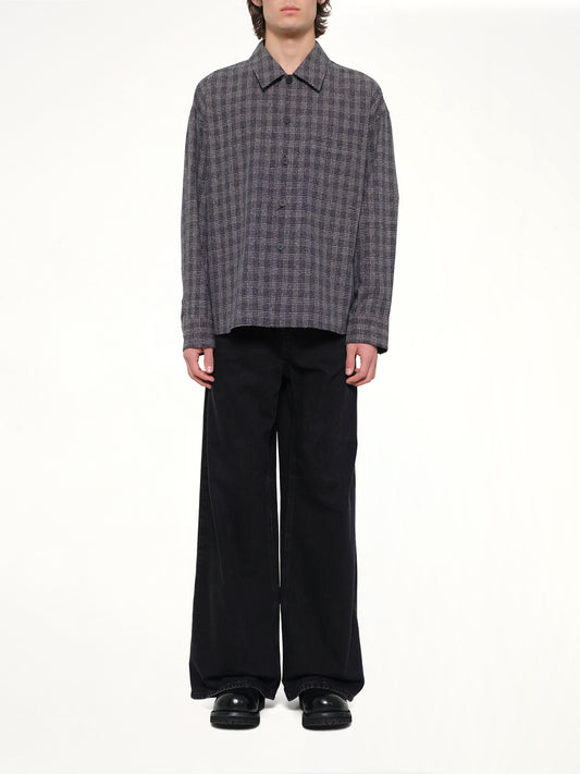 Tweed Shirt in Black