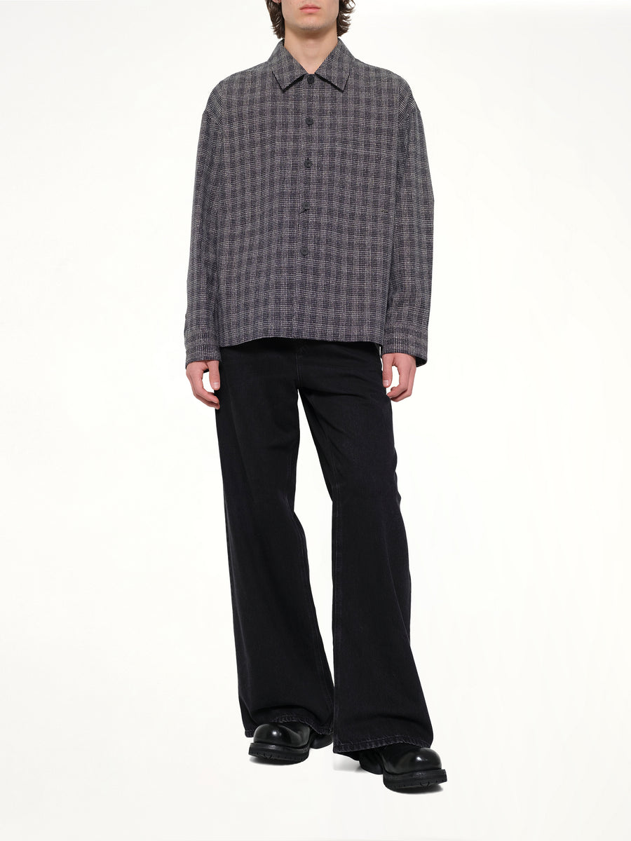 Tweed Shirt in Black