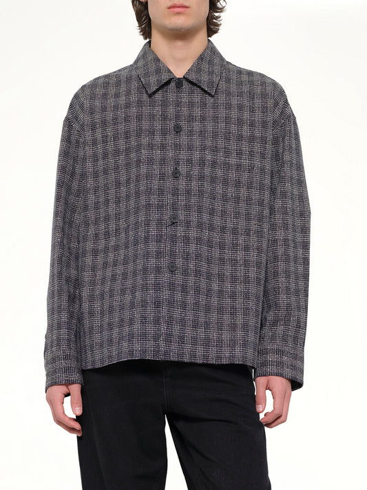 Tweed Shirt in Black