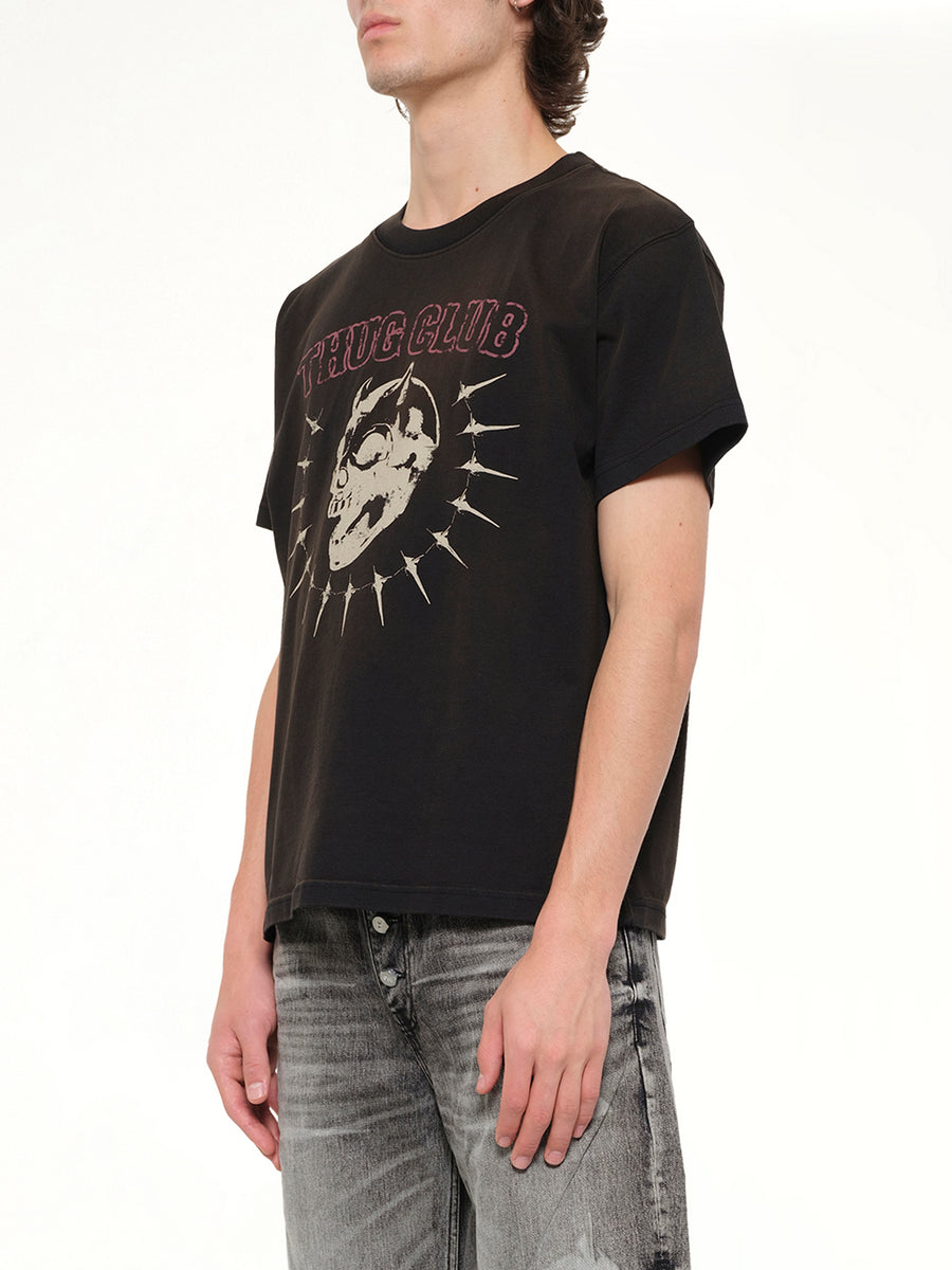Vintage Riding Skull T-Shirt in Black