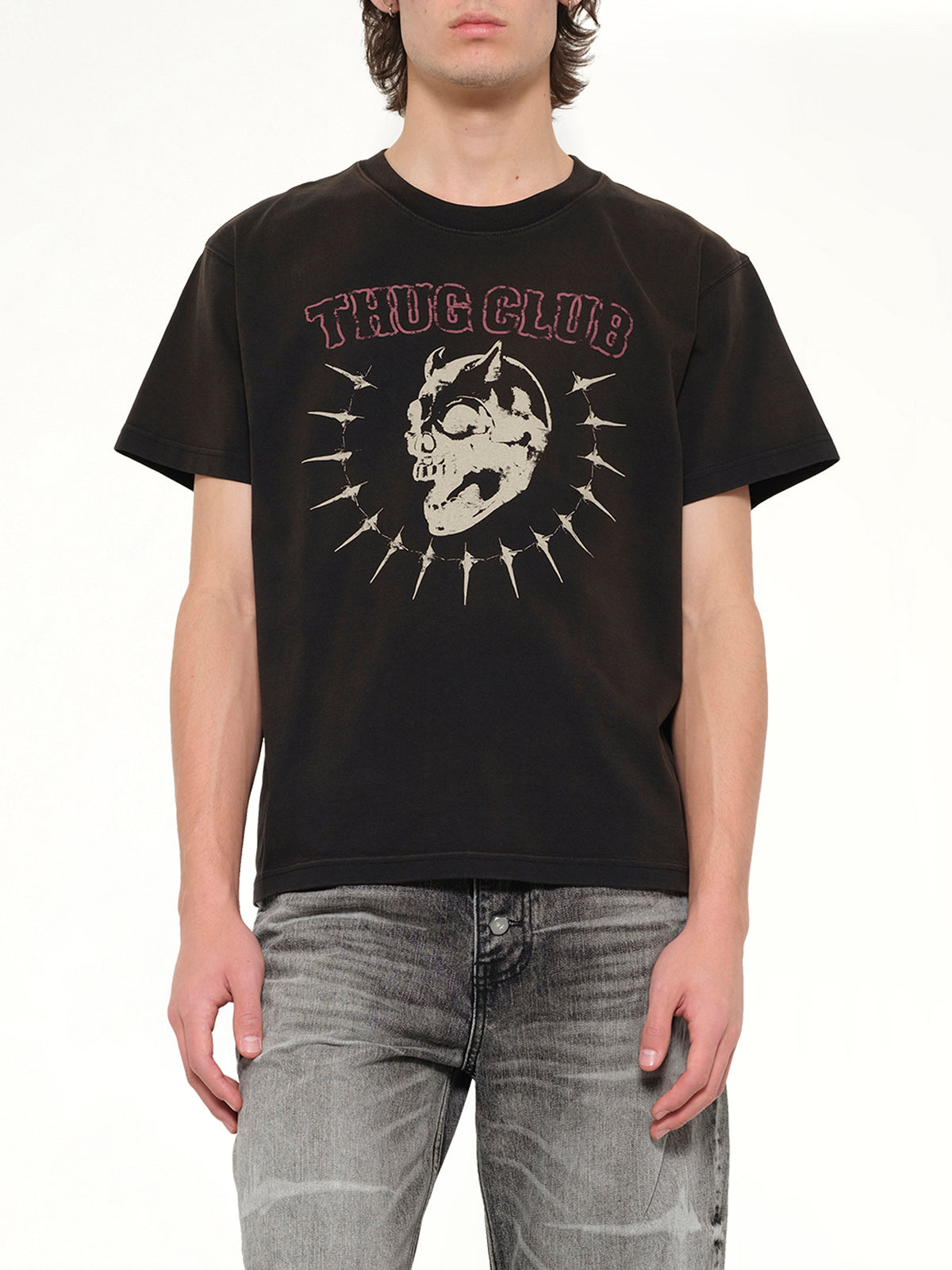 ヴィンテージ ライディング スカル Tシャツ ブラック