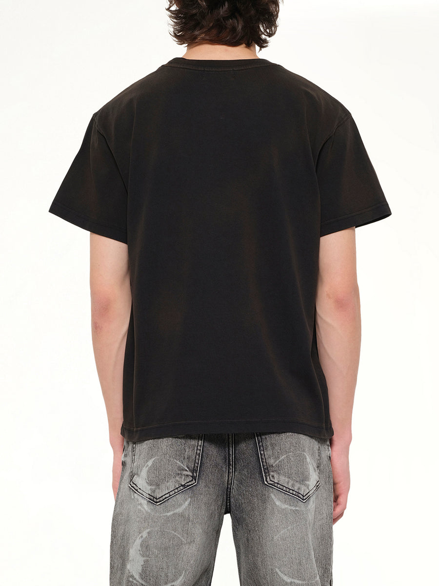 Vintage Riding Skull T-Shirt in Black
