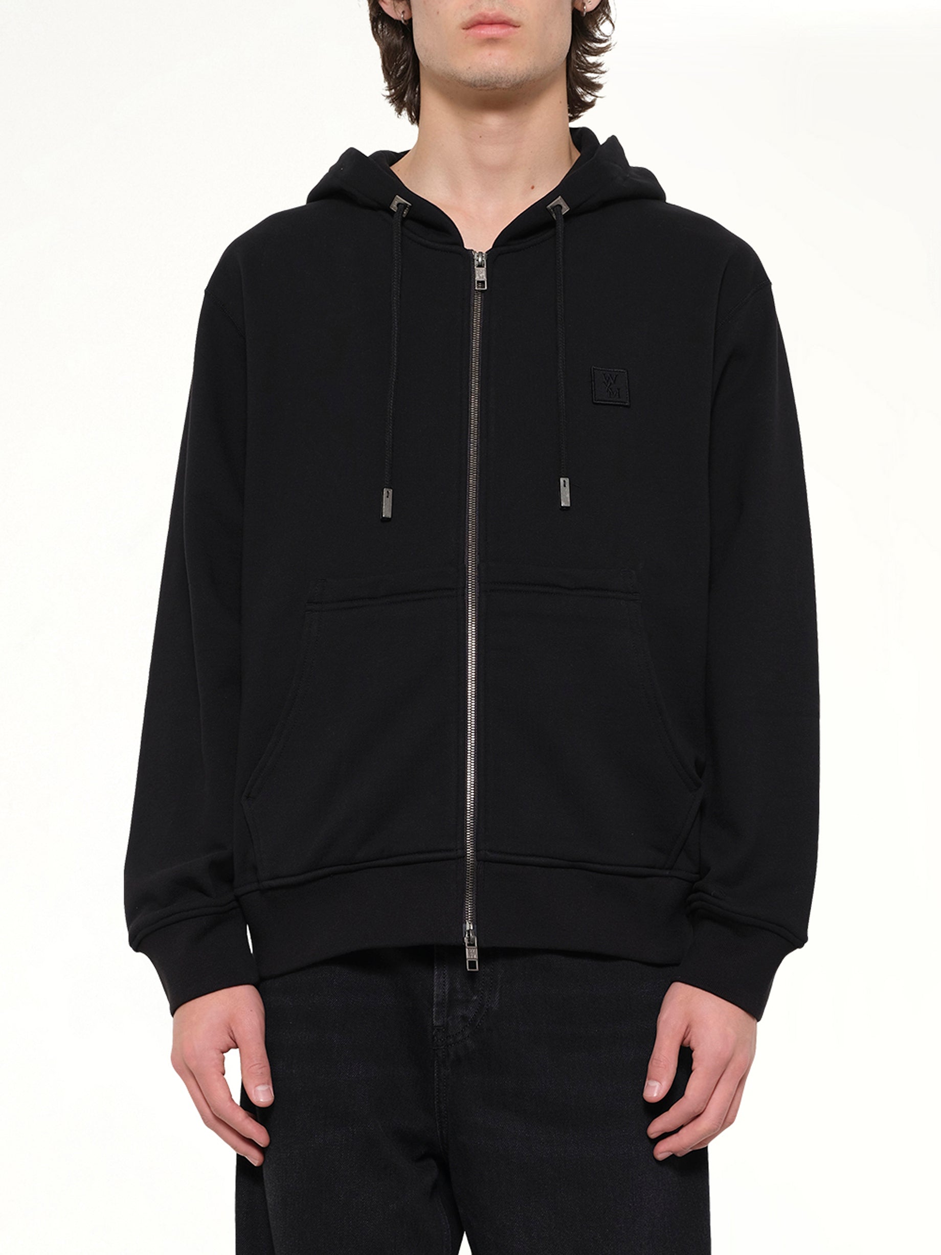 WYM Zip Hoodie in Black