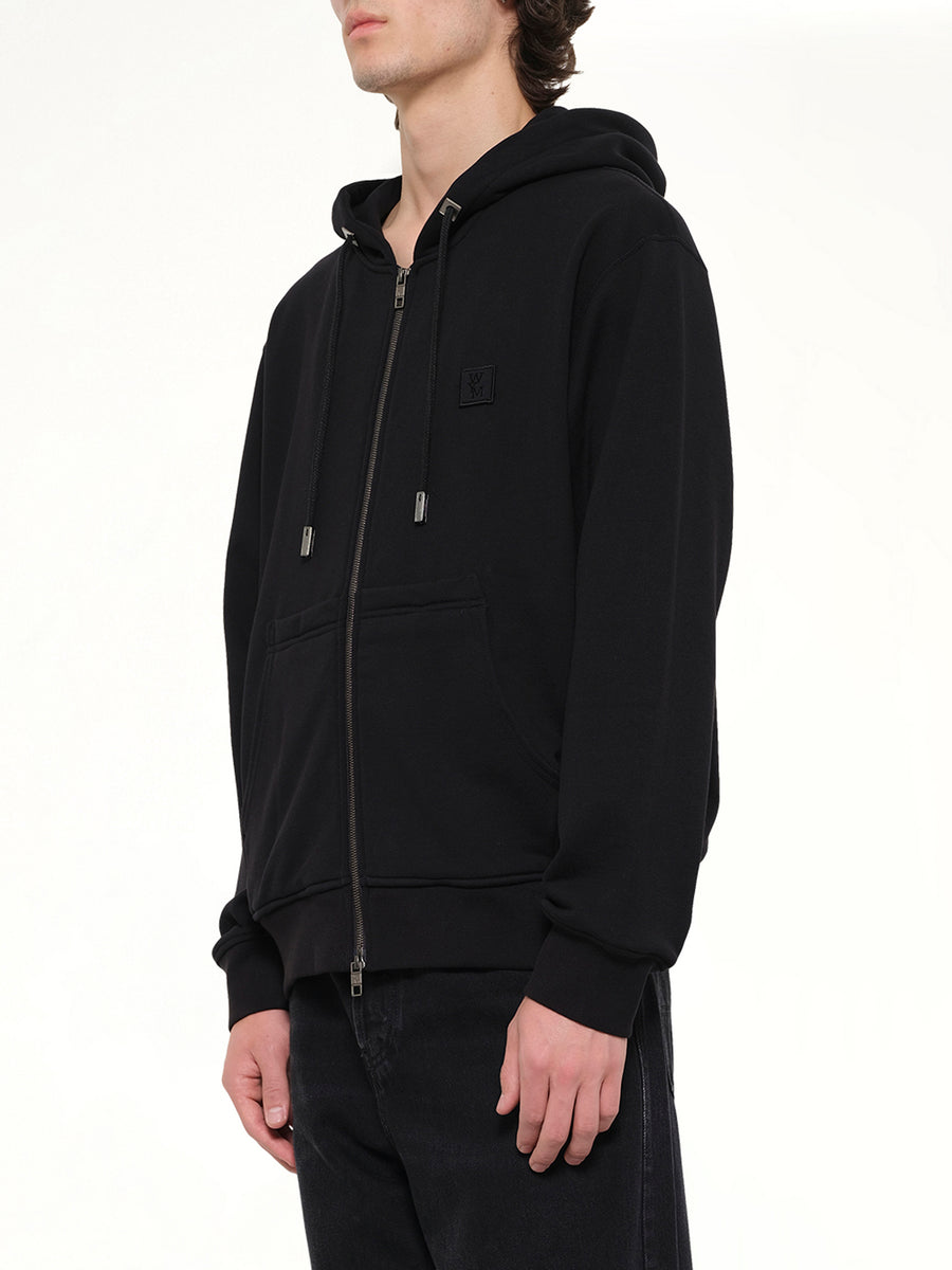 WYM Zip Hoodie in Black