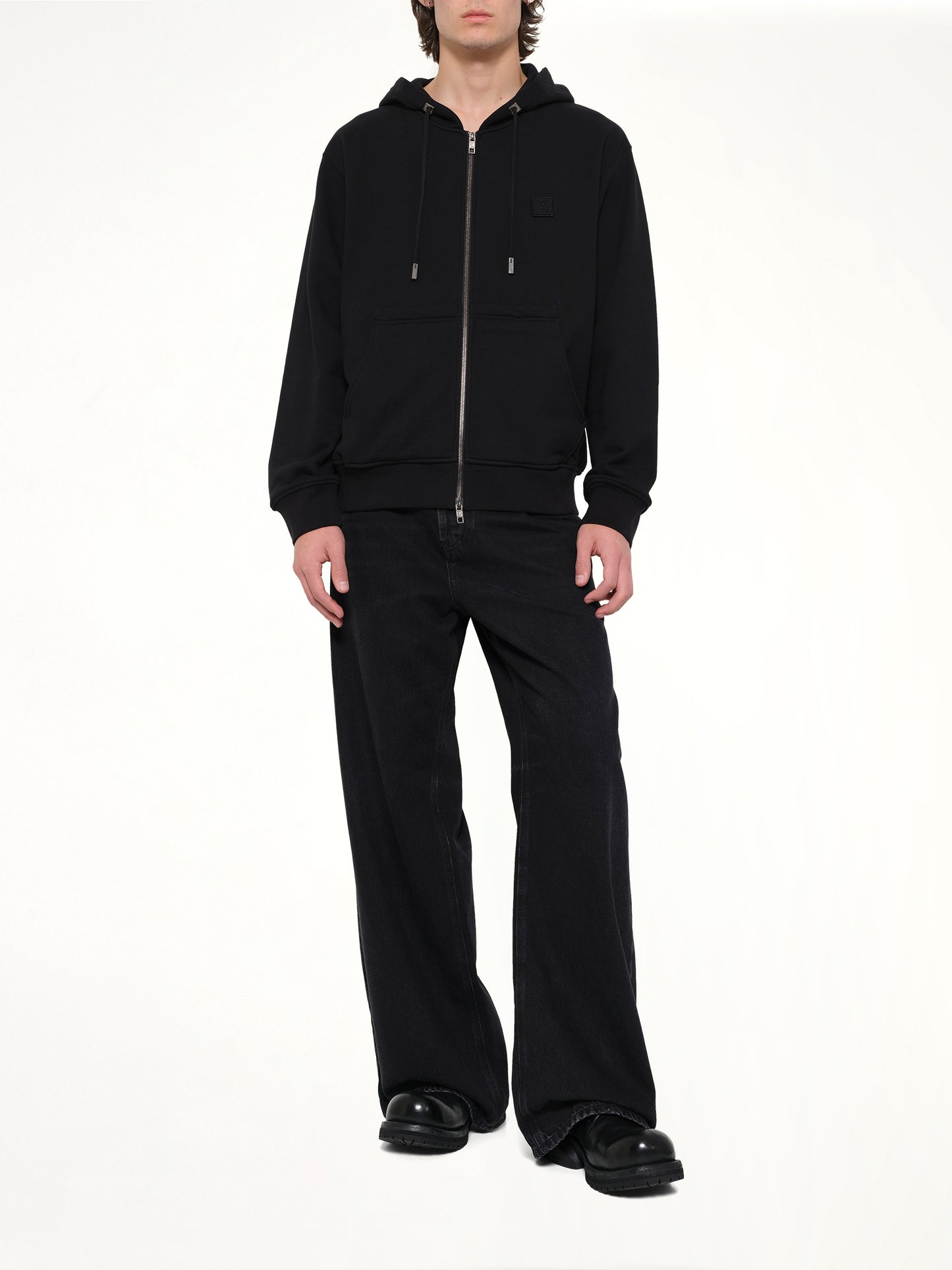 WYM Zip Hoodie in Black