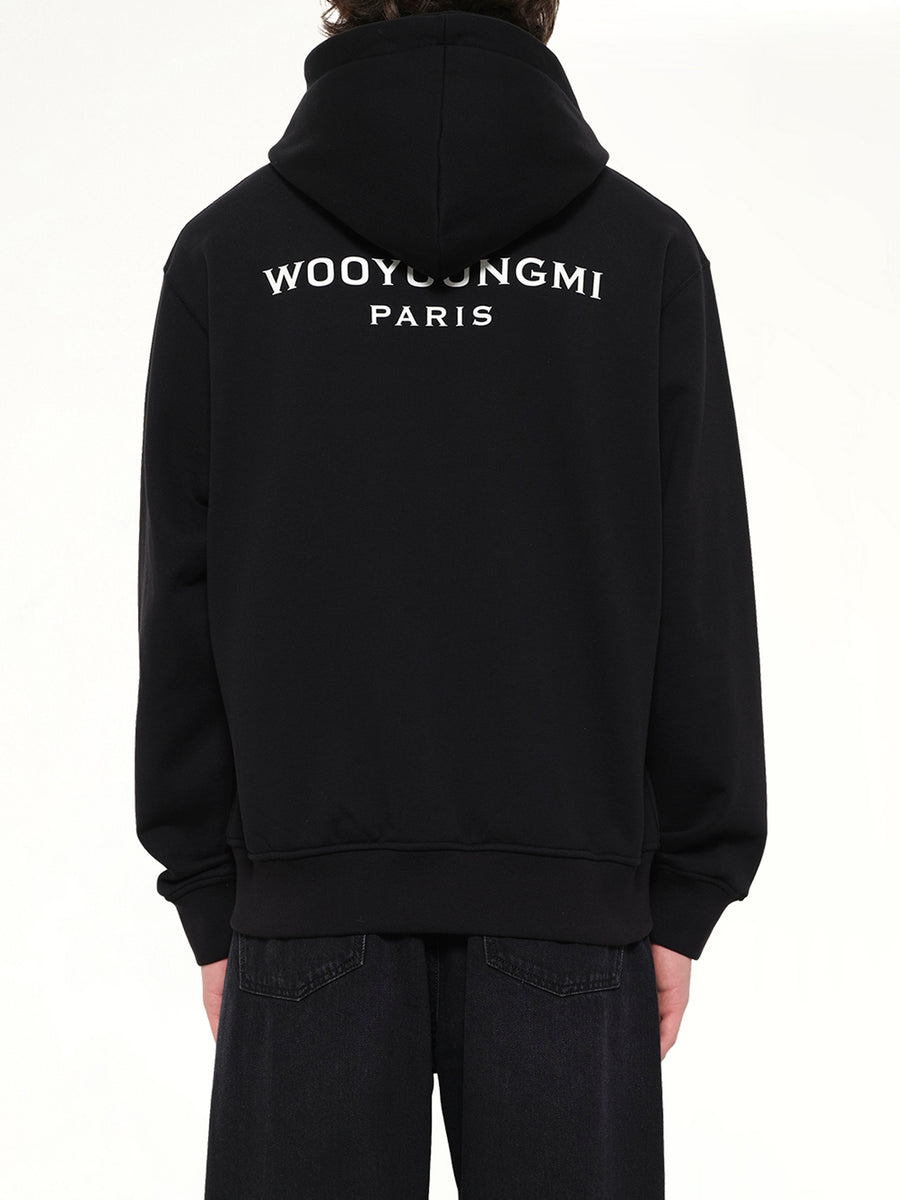 WYM Zip Hoodie in Black