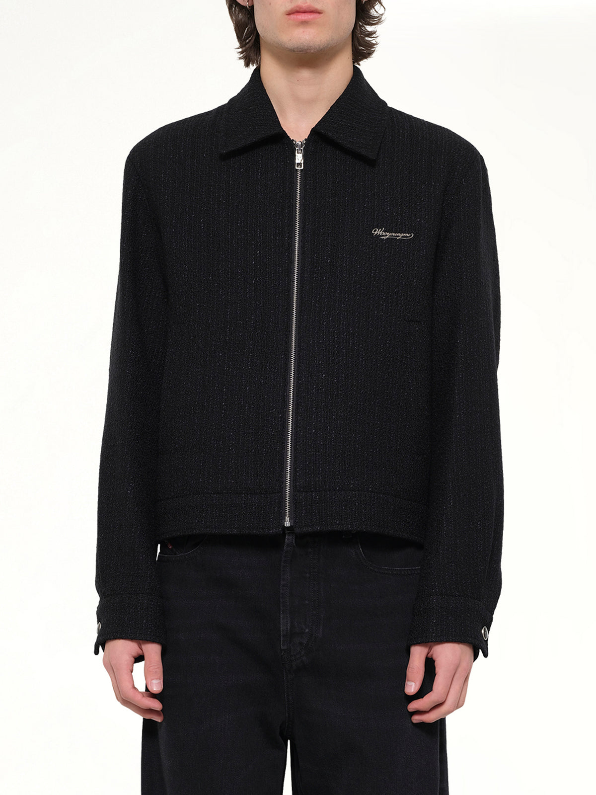 Wool Blouson in Black