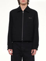 Wool Blouson in Black