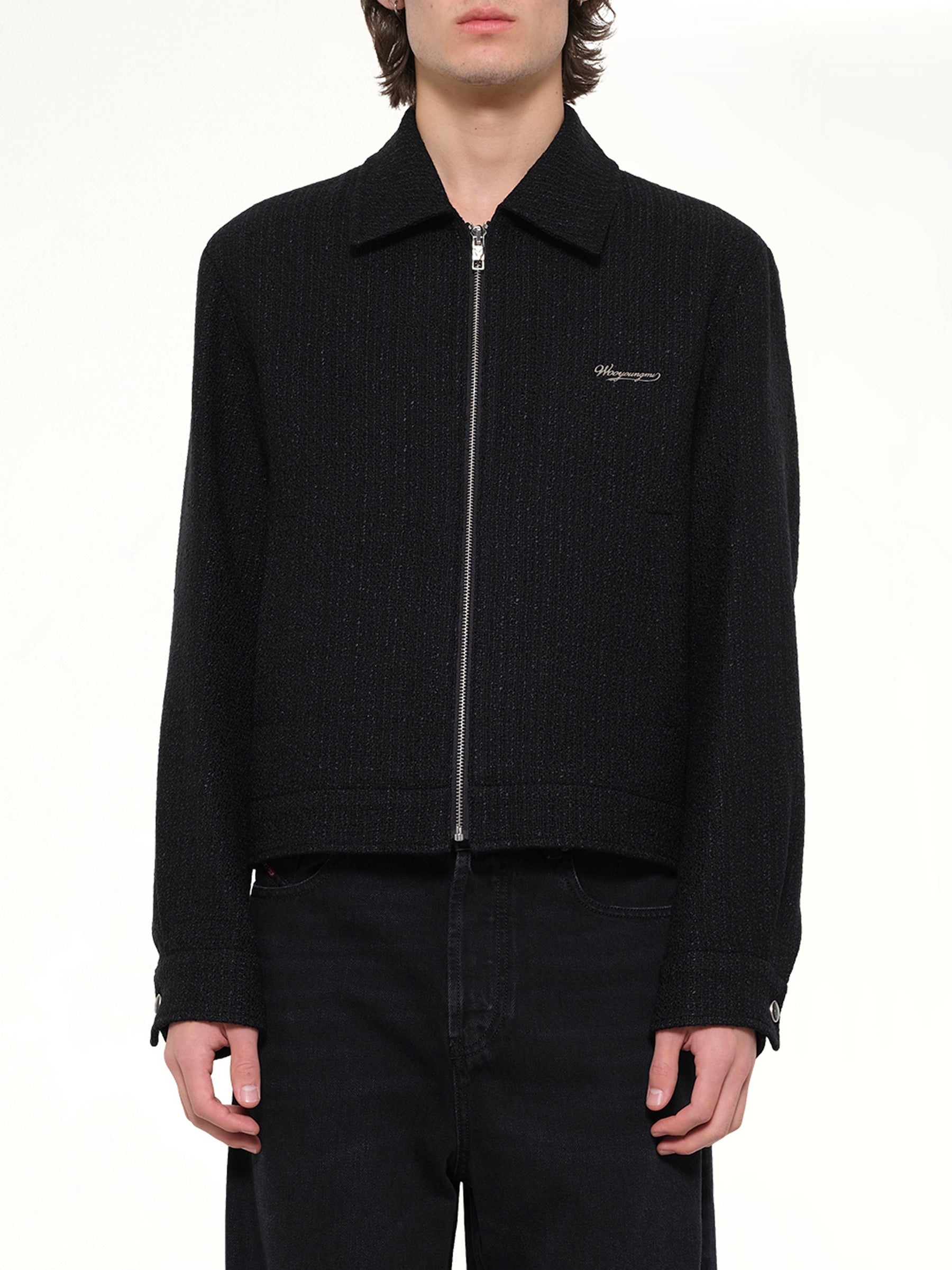 Wool Blouson in Black