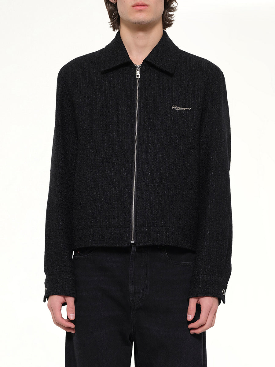 Wool Blouson in Black