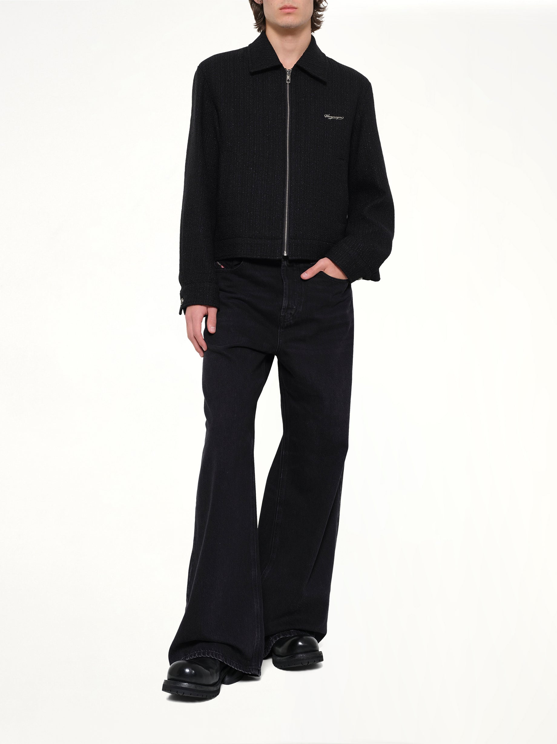Wool Blouson in Black