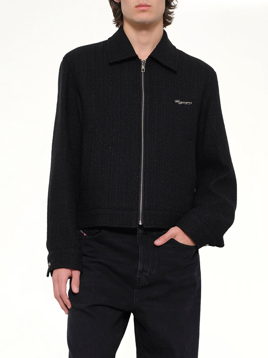 Wool Blouson in Black