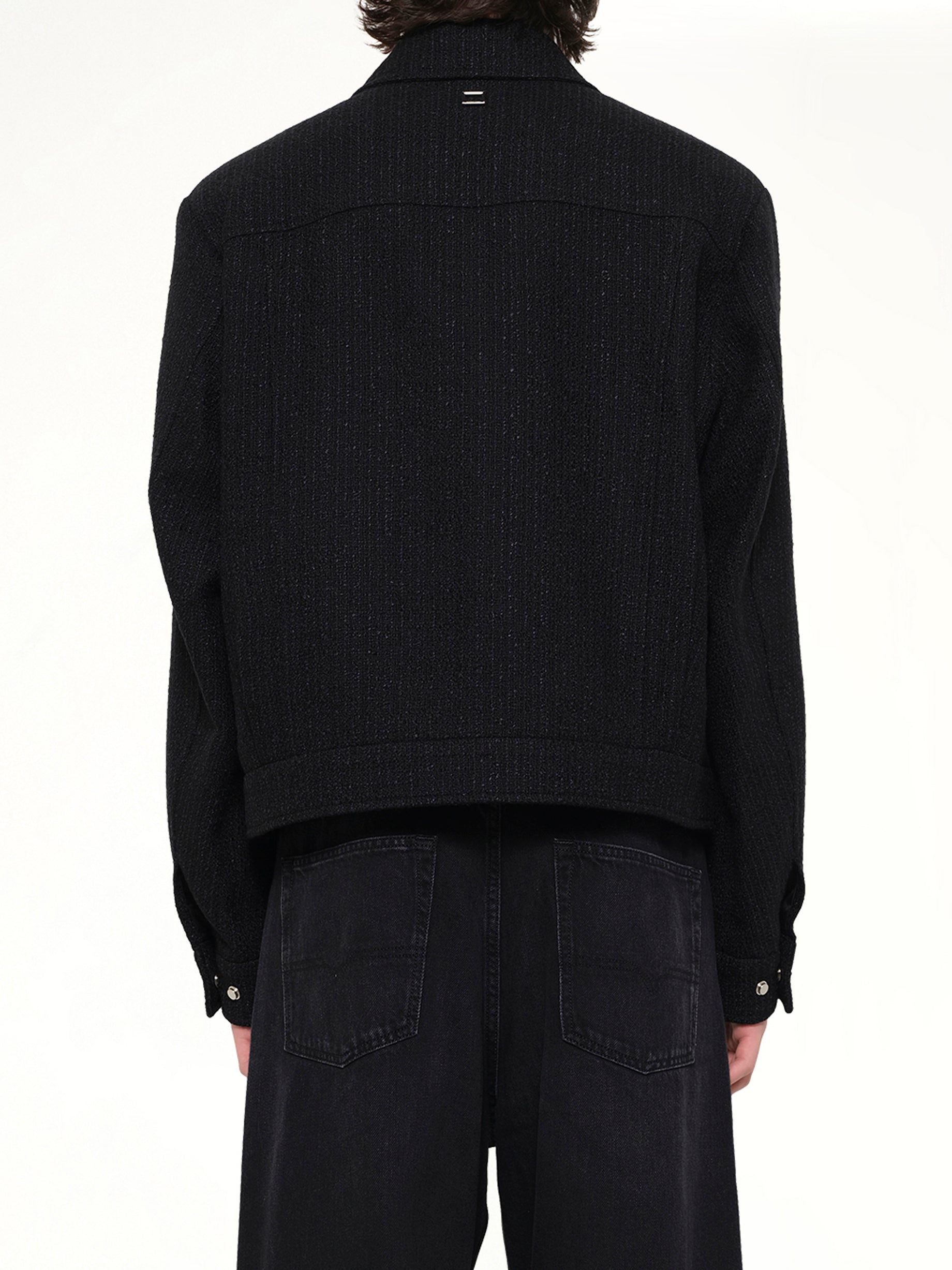Wool Blouson in Black