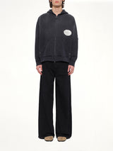 Wooyoungmi Paris Zip Hoodie in Navy