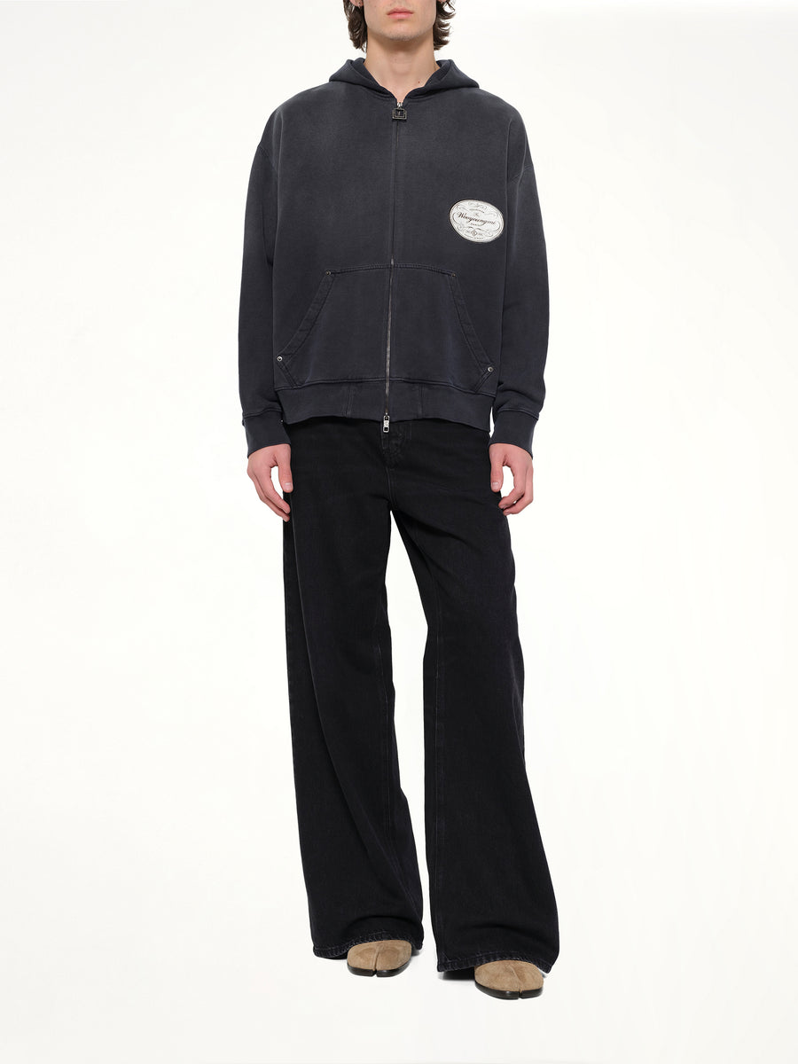 Wooyoungmi Paris Zip Hoodie in Navy