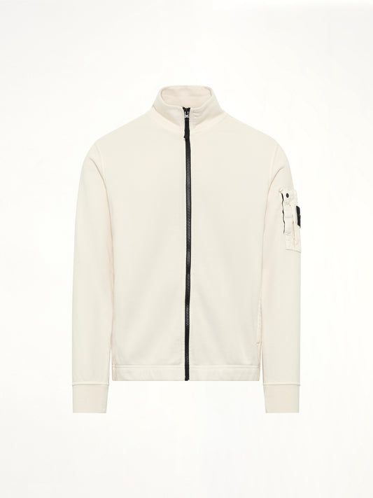 6100018 Zip Up Cardigan in Ivory