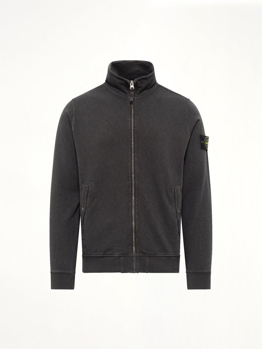 6100033 Zip Up Cardigan in Charcoal