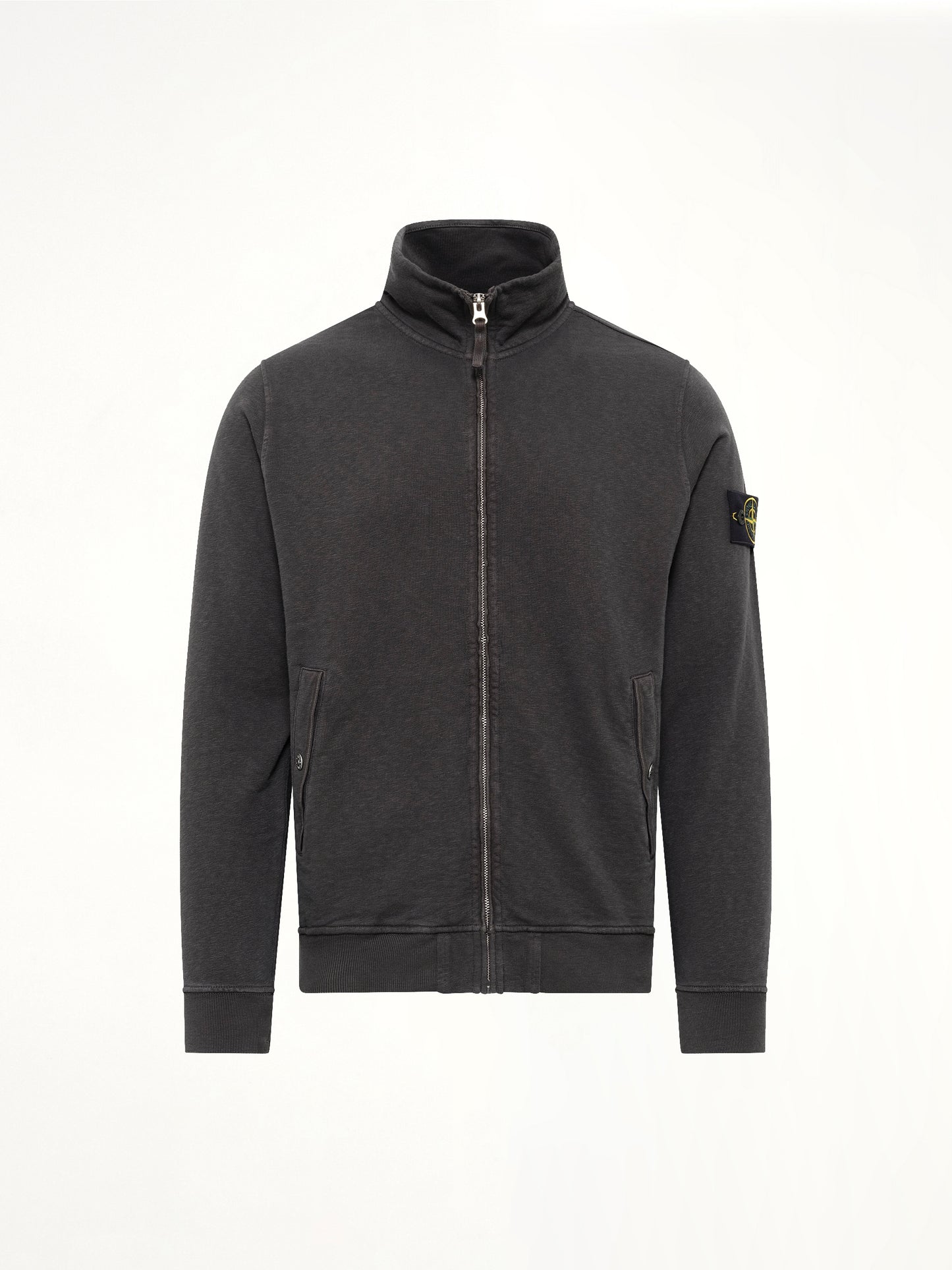 6100033 Zip Up Cardigan in Charcoal