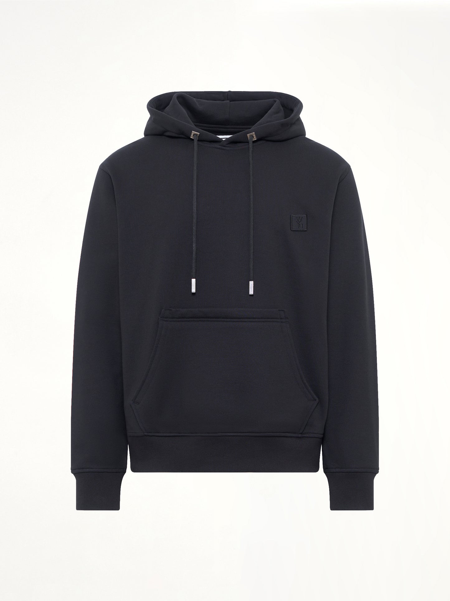 Flower Back Print Hoodie in Black