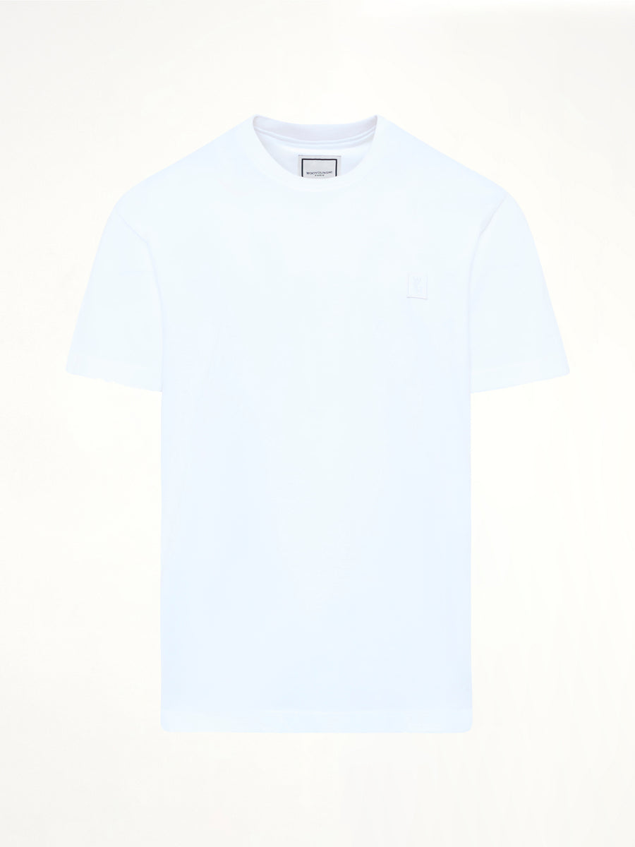 Flower Back Print T-Shirt in White