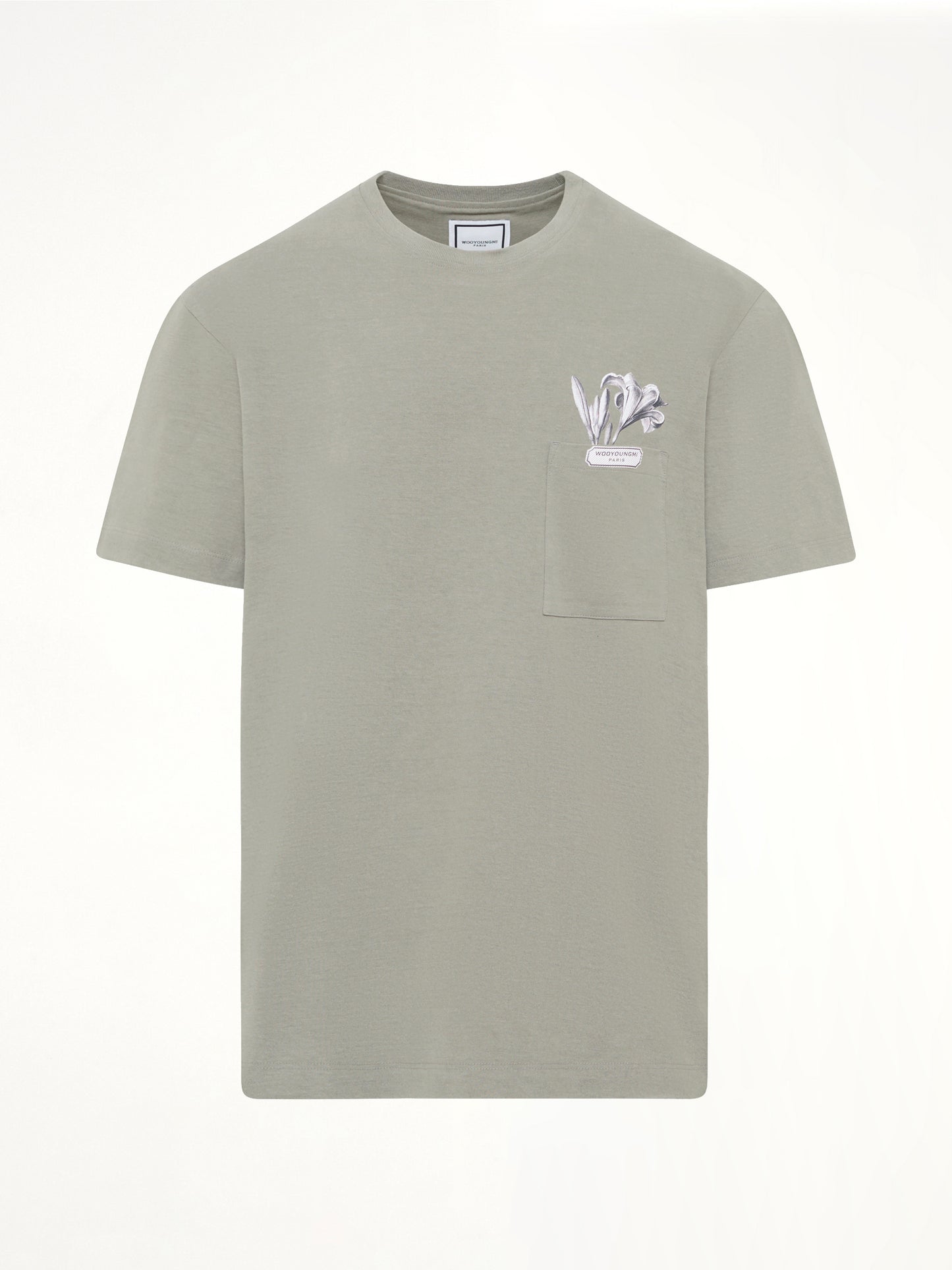 Flower Print T-Shirt in Khaki