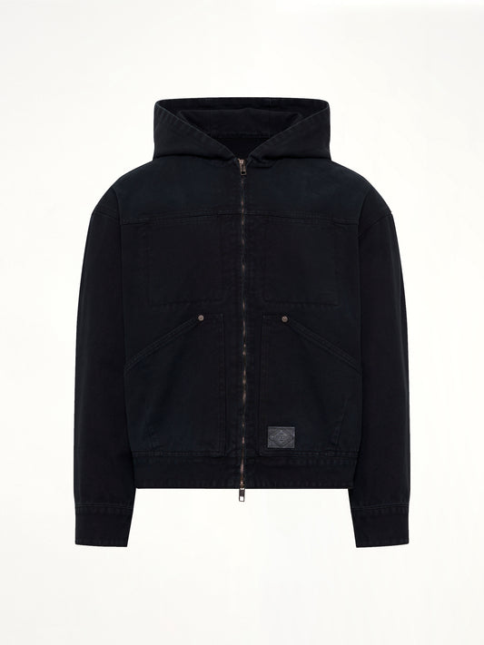 Hooded Work Jacket in Navy