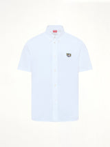 Kenzo Wild Tiger Crest Short Sleeve Shirt in White