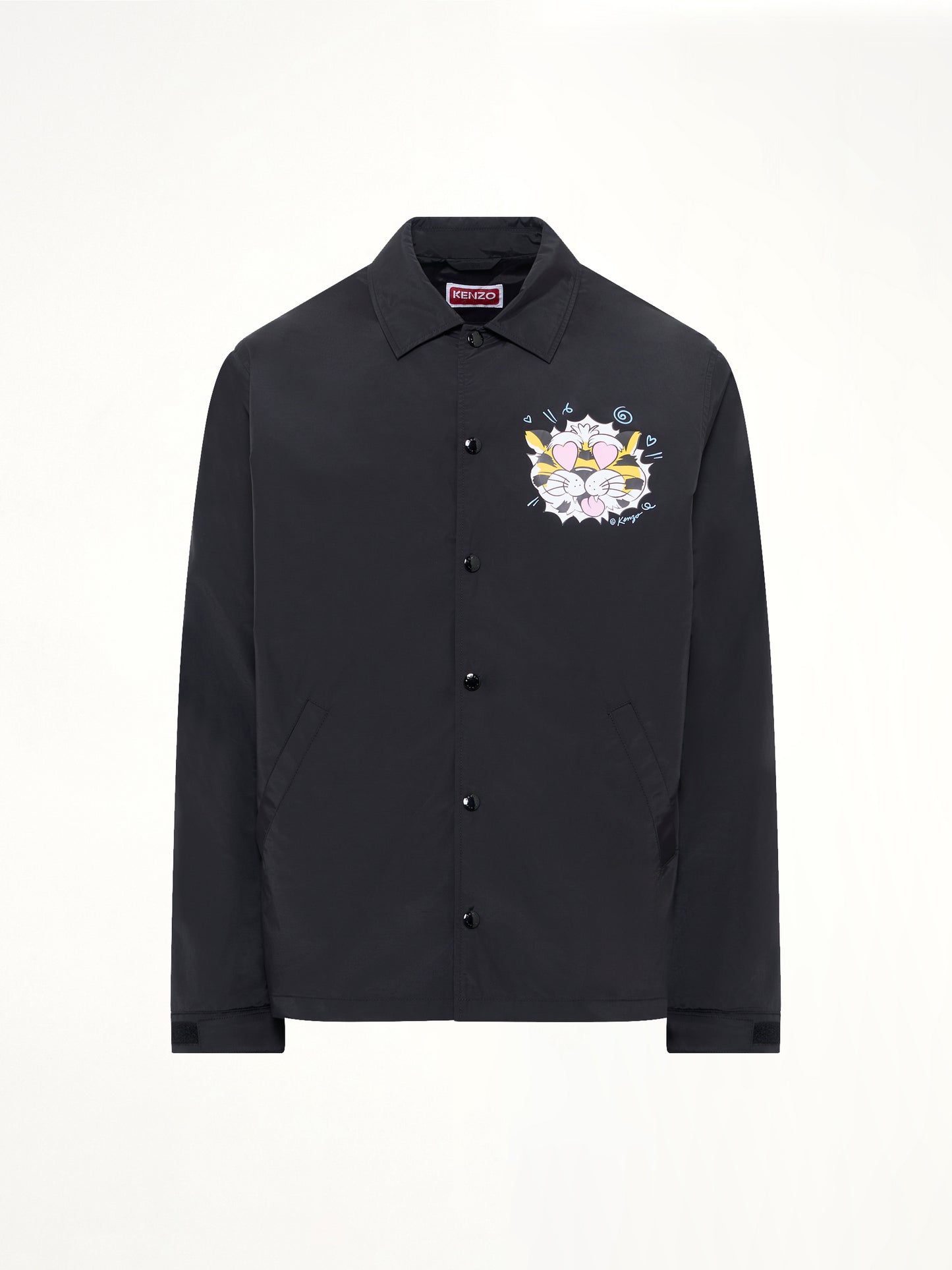 Kenzo Wild Tiger Light Coach Jacket in Black