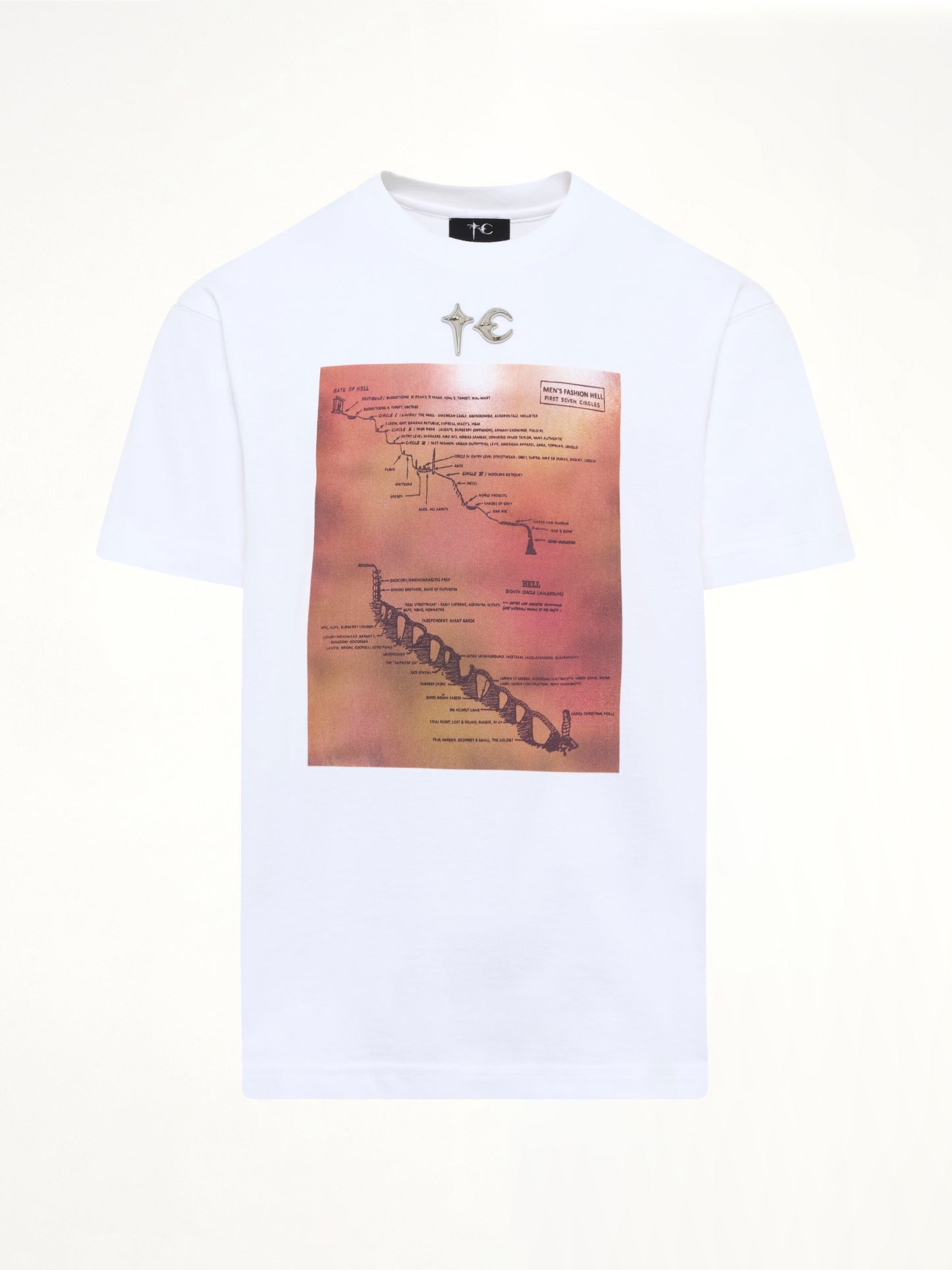 Men's Fashion Hell T-Shirt in White