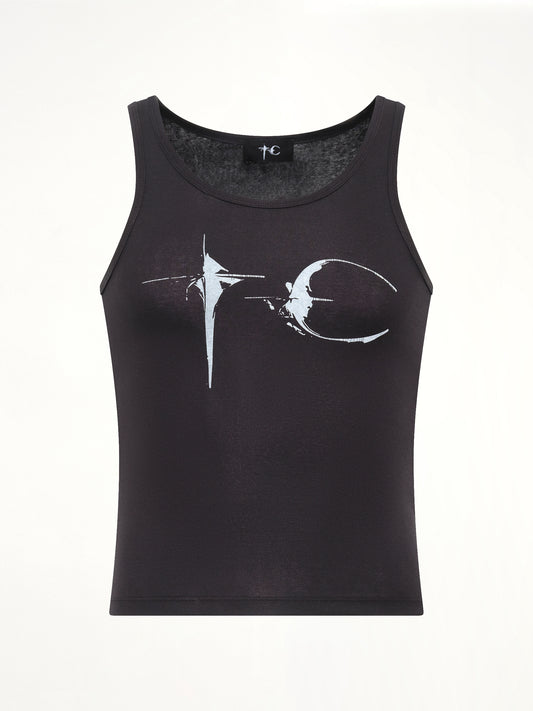 TC Not Easy Tank Top in Black