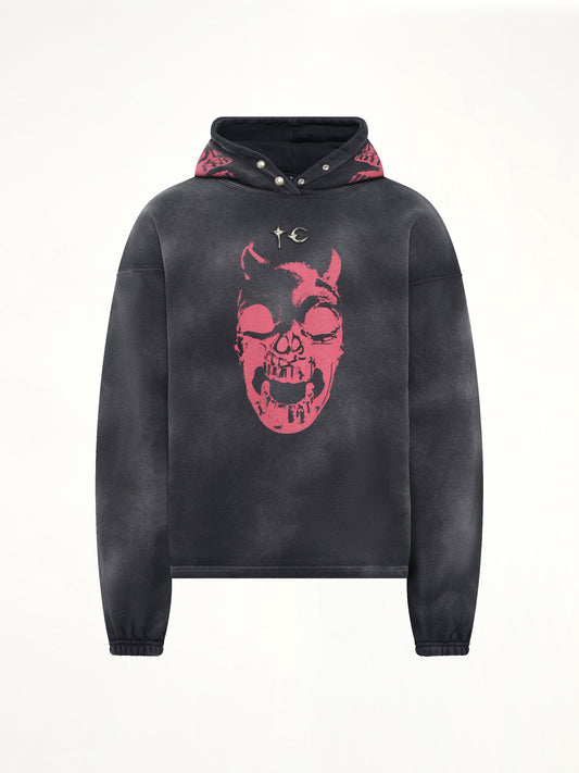 TC Riding Skull Hoodie in Black