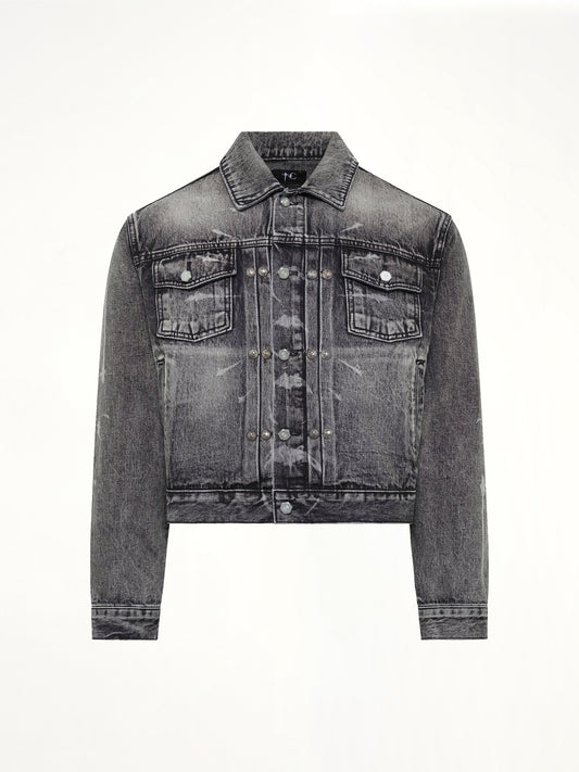 TC Spine Laser Denim Jacket in Black