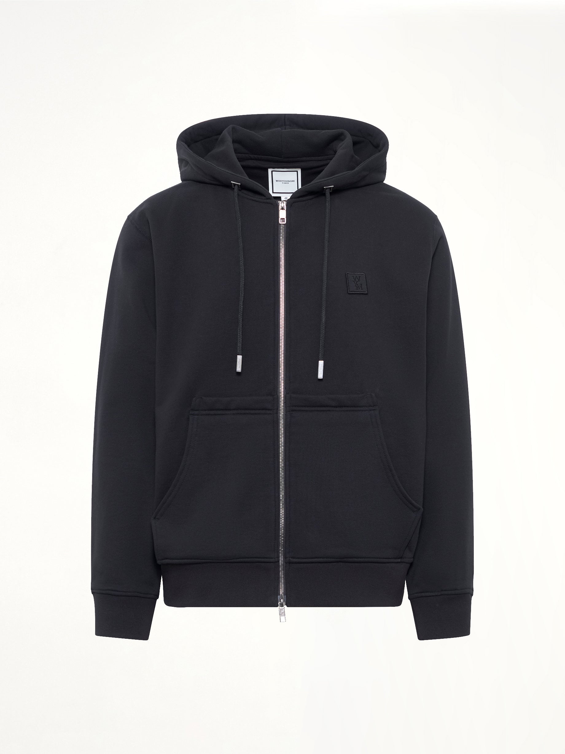 WOOYOUNGMI WYM Zip Hoodie in Black Product Photo from MARAIS