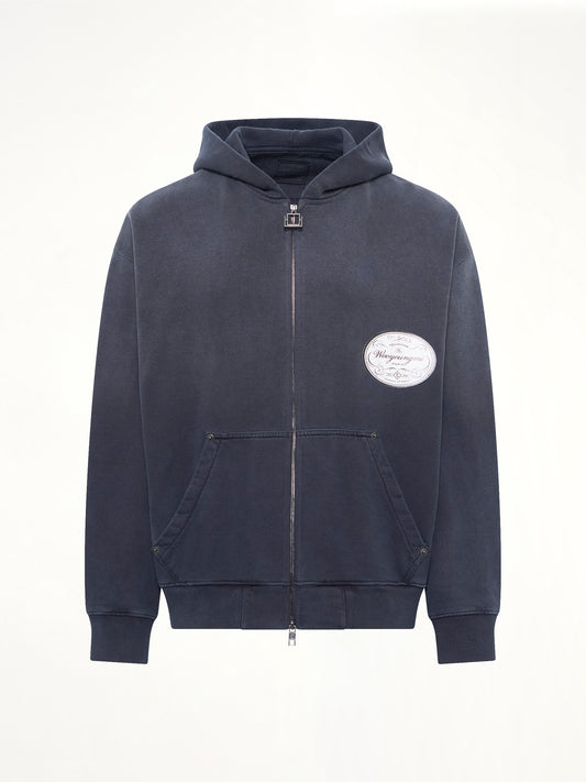 Wooyoungmi Paris Zip Hoodie in Navy
