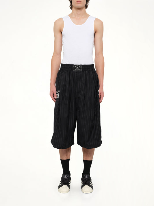 Adidas x Chavarria Pinstripe Short in Black/White