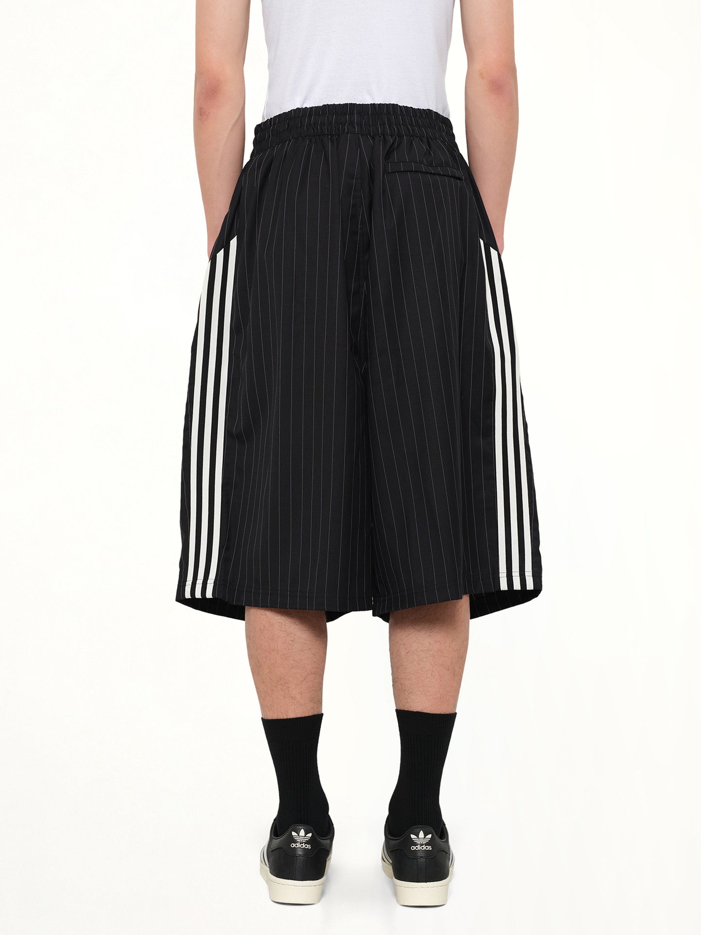 Adidas x Chavarria Pinstripe Short in Black/White