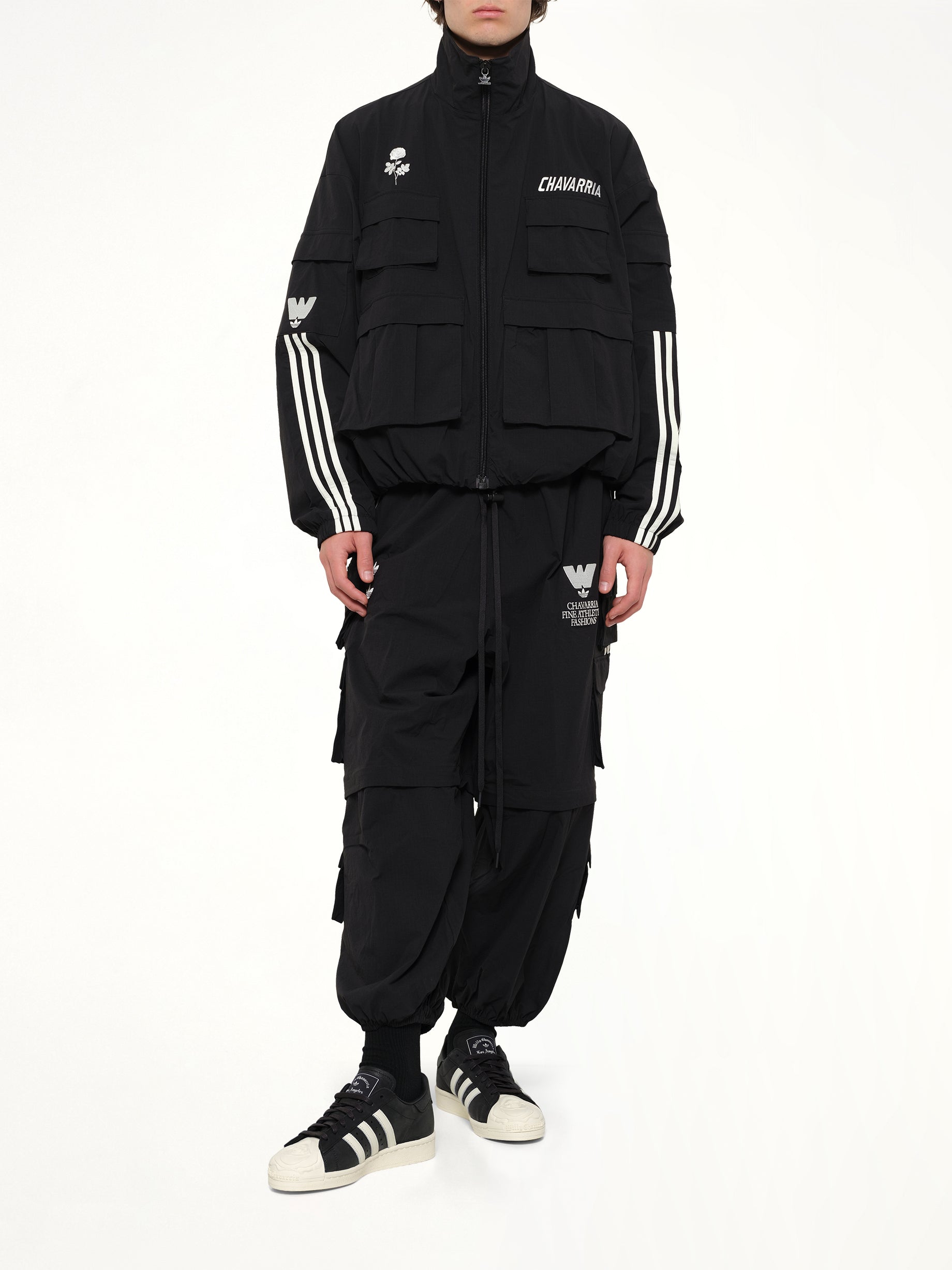 WILLY CHAVARRIA , Adidas x WC Cargo Pant in Black Full Reference from MARAIS