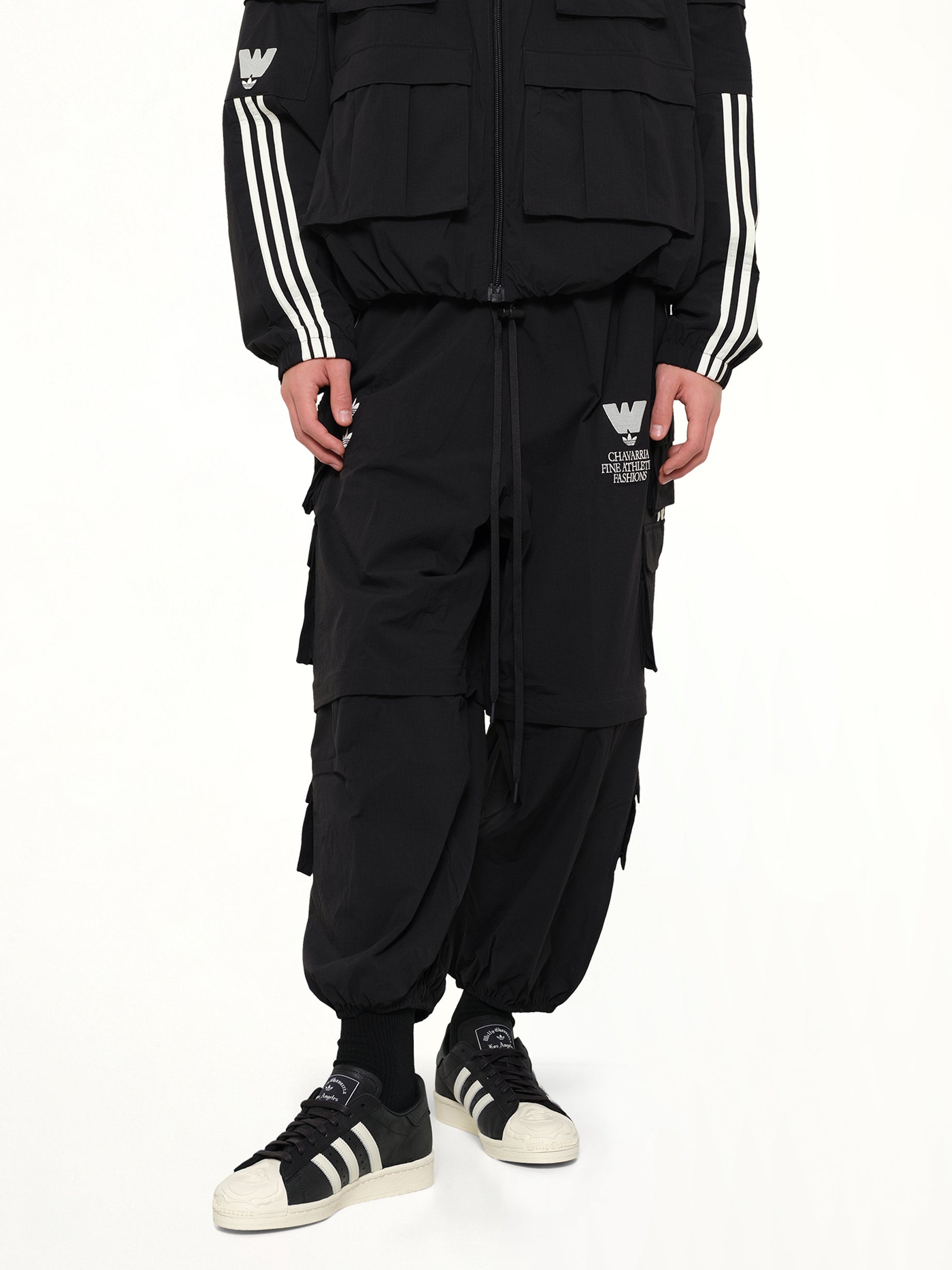 WILLY CHAVARRIA , Adidas x WC Cargo Pant in Black Detail Shot from MARAIS
