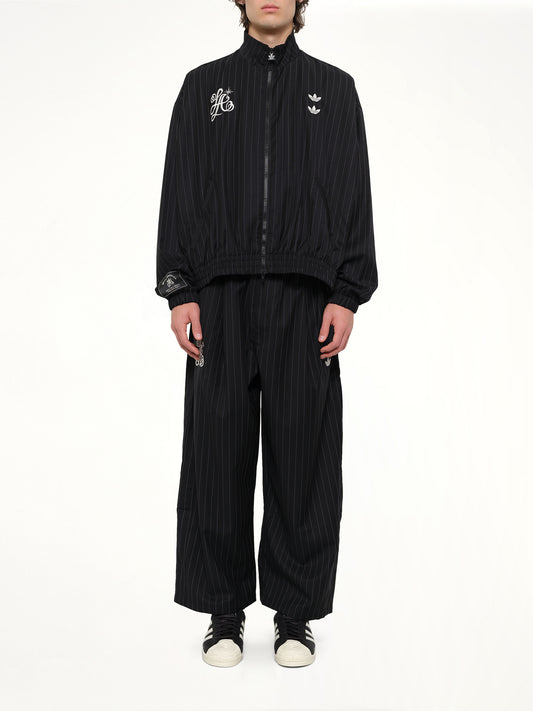 Adidas x WC Pinstripe Jacket in Black/White