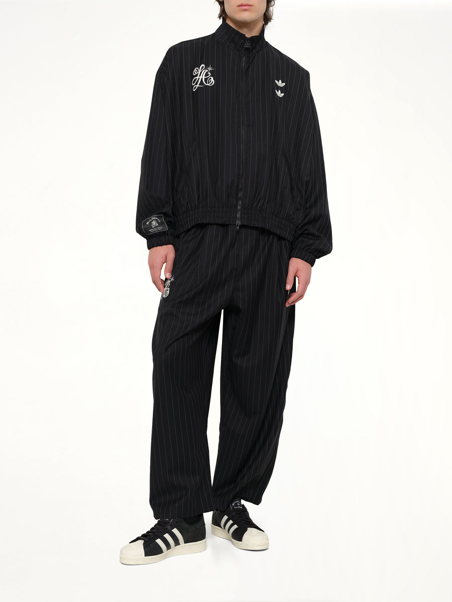 Adidas x Chavarria Pinstripe Jacket in Black/White