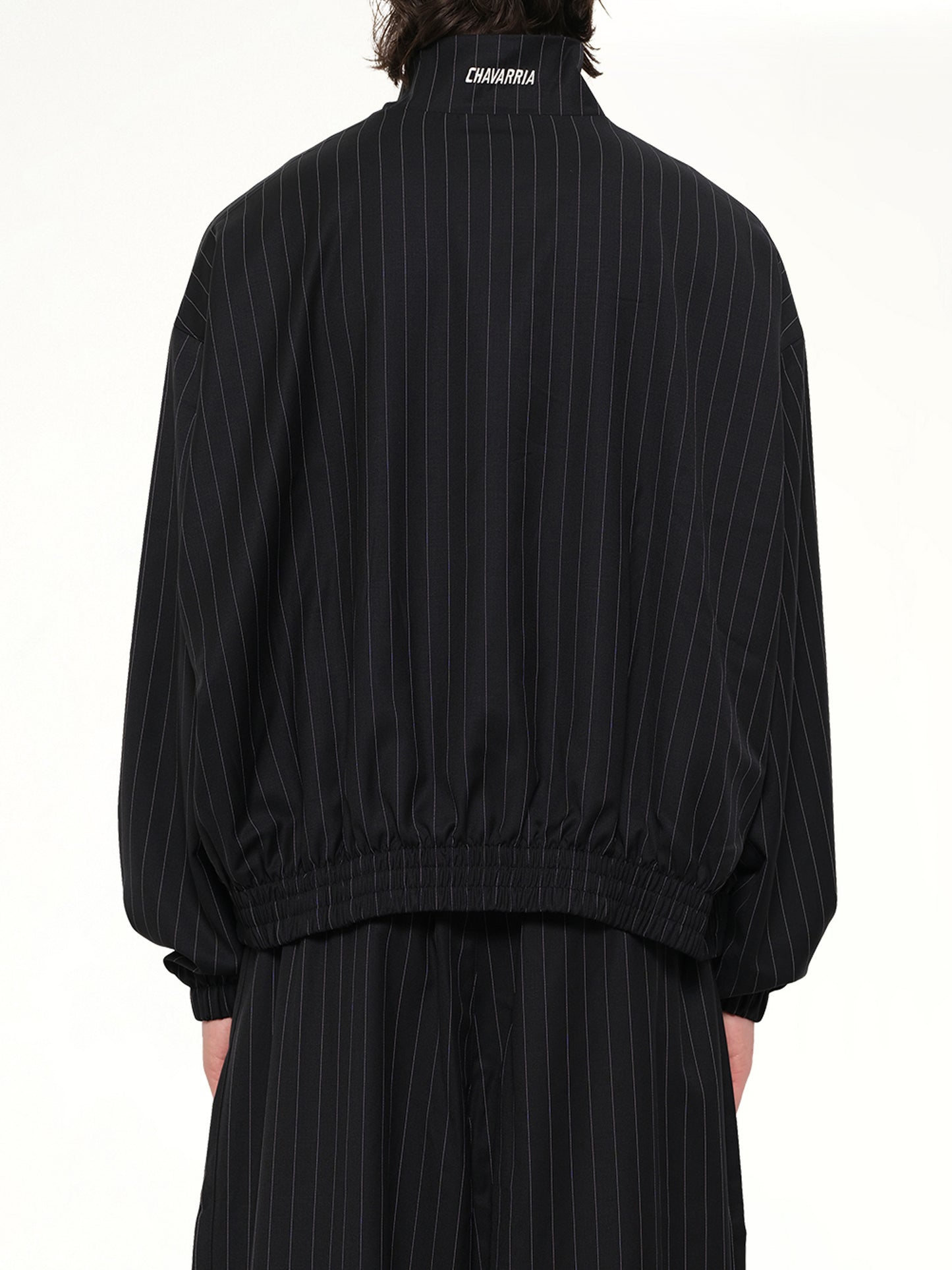 Adidas x WC Pinstripe Jacket in Black/White