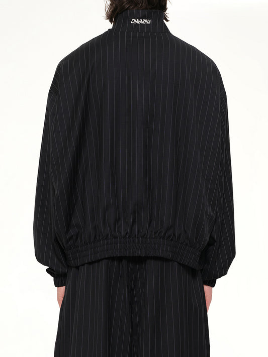 Adidas x WC Pinstripe Jacket in Black/White