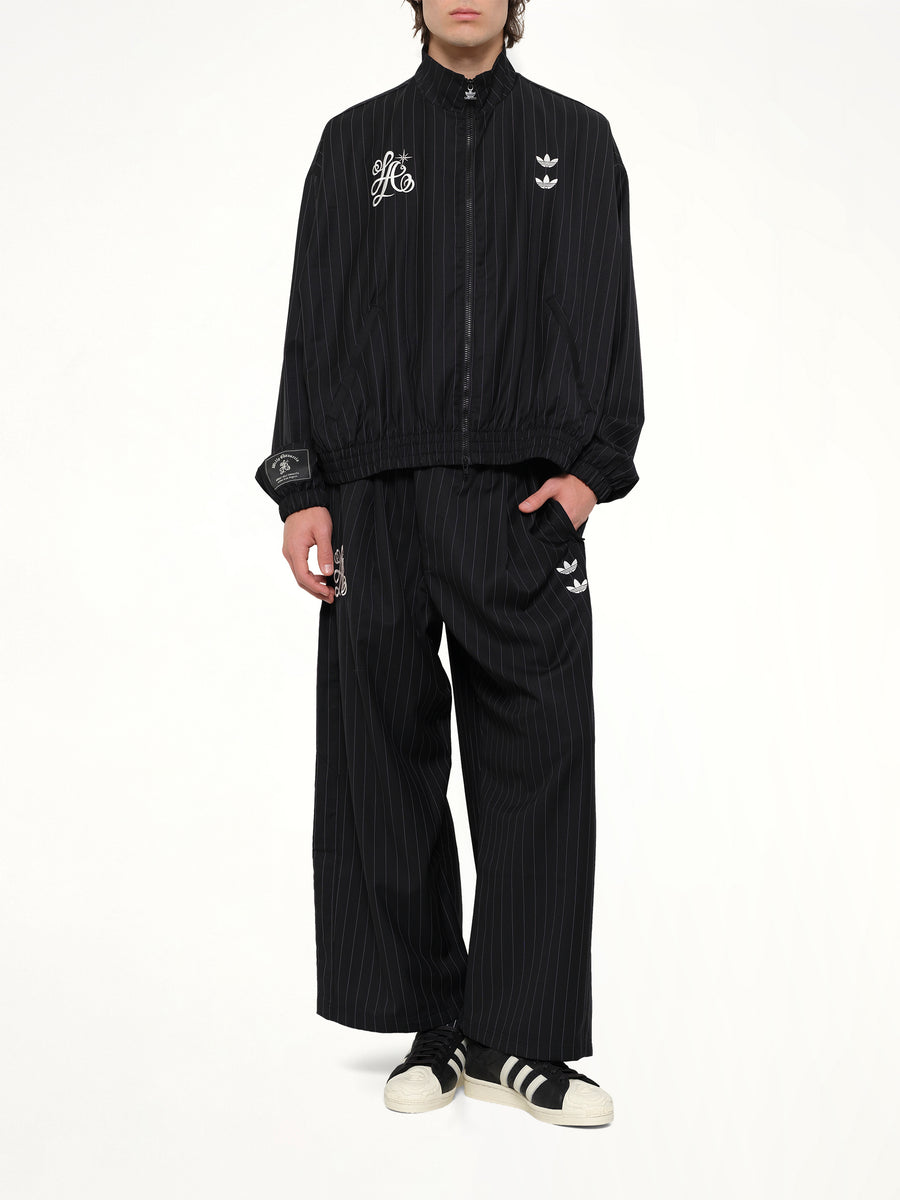 Adidas x WC Pinstripe Pants in Black/White