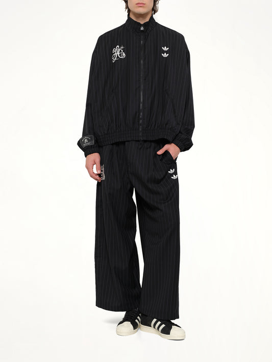 Adidas x WC Pinstripe Pants in Black/White