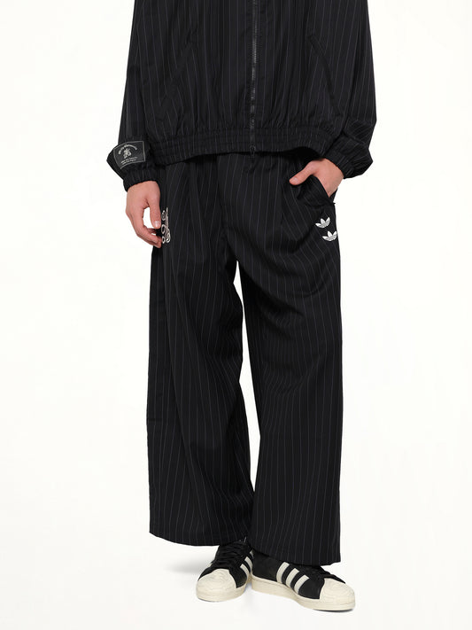 Adidas x WC Pinstripe Pants in Black/White