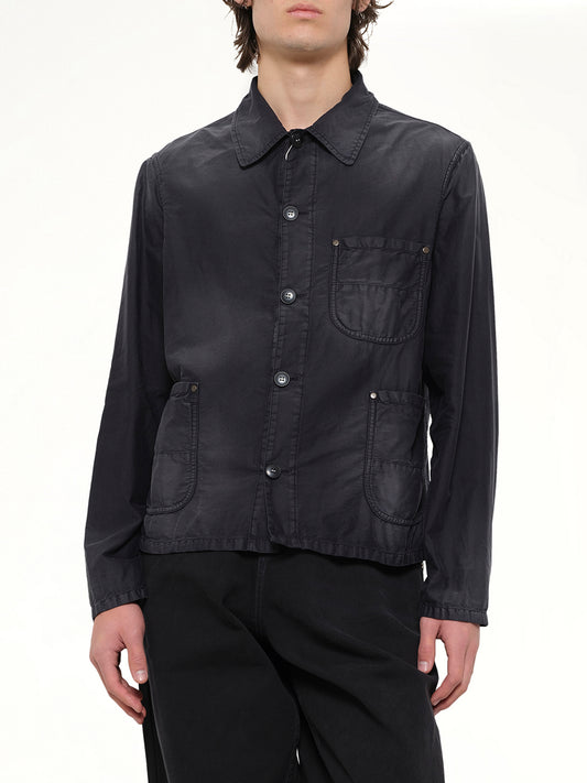 Brushed Moleskin Jacket in Black