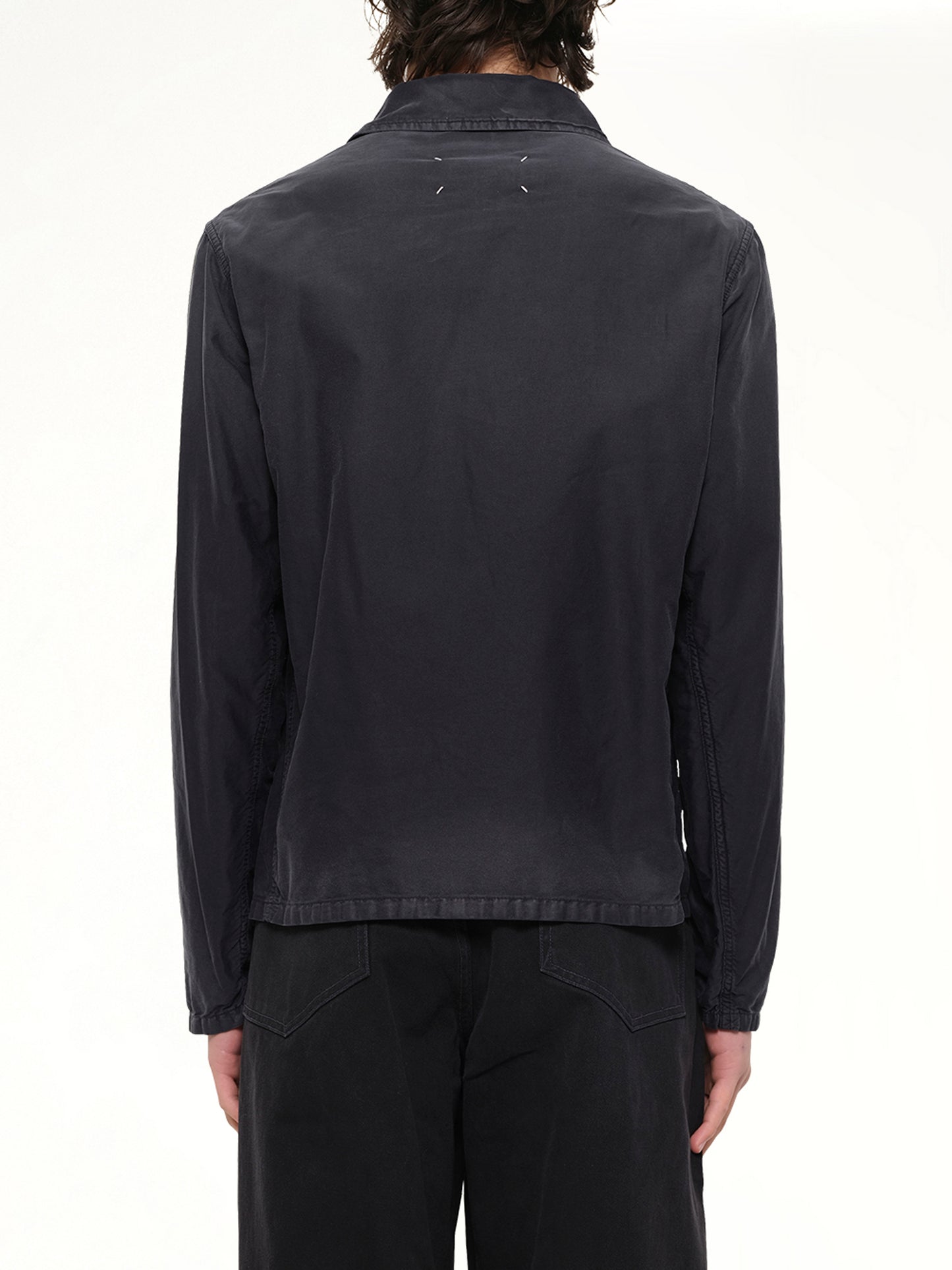 Brushed Moleskin Jacket in Black