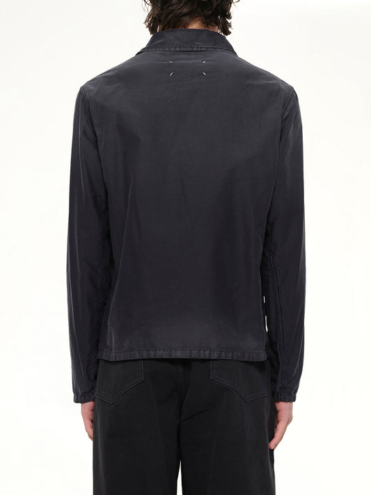 Brushed Moleskin Jacket in Black