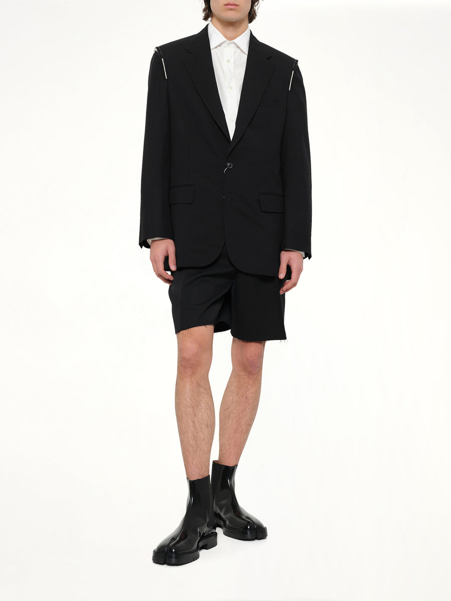 Deconstructed Jacket in Black